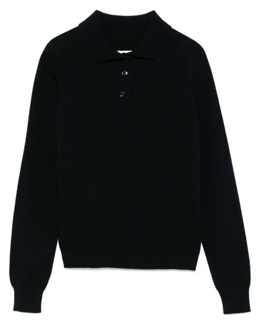 Maison Margiela ウール ポロシャツ Black