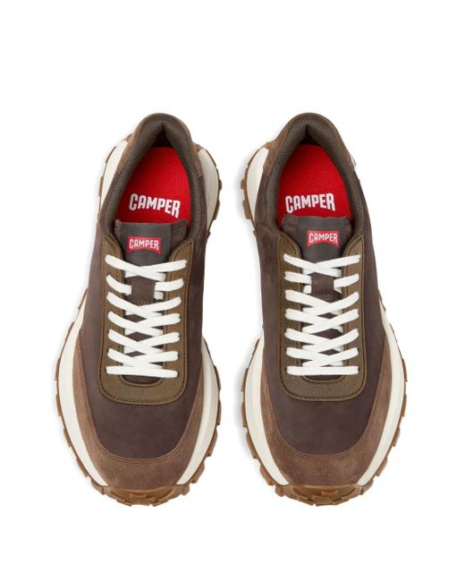 Camper Brown Drift Trail Leather Sneakers for men