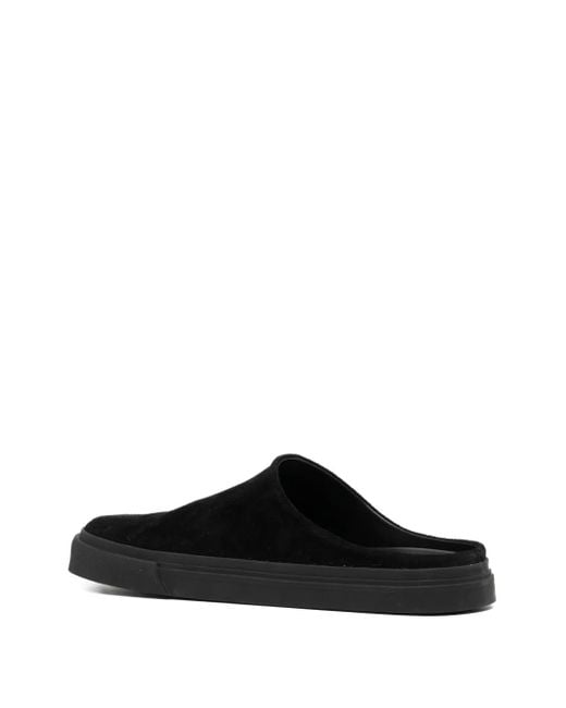 James Perse Black Suede Mules for men
