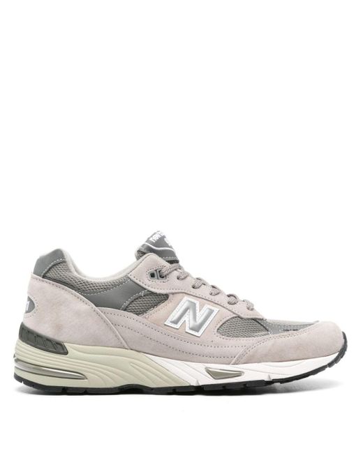 New Balance White 991 Shoes for men
