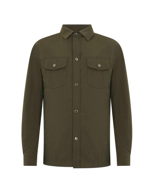 Moorer Green Atlas Button-Up Jacket for men