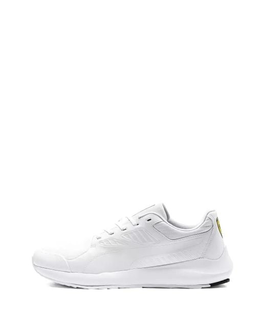 PUMA White X Scuderia Ferrari Lace-Up Sneakers