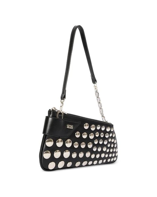 Gcds White Comma Notte Shoulder Bag