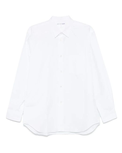メンズ Comme des Garçons ポプリン シャツ White