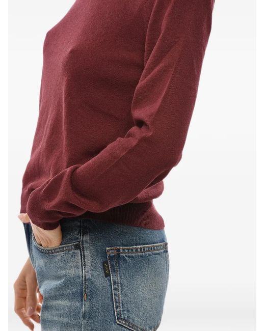 Malo Red Crew-Neck Long-Sleeve Sweater