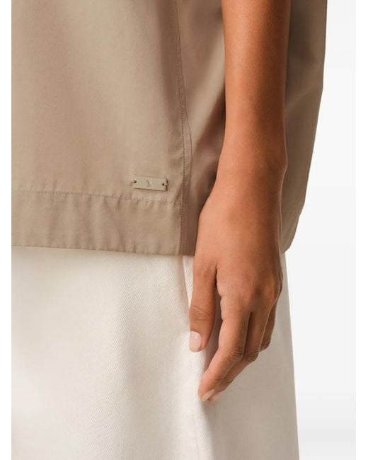 AMI Blouse Met Col in het Natural