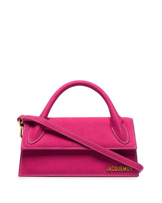 Borsa a mano Le Chiquito Long in pelle di Jacquemus in Pink