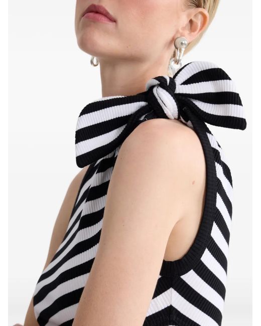 Patou White One-Shoulder Mini Dress