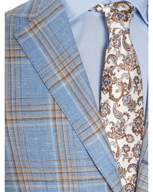 Sartorio Napoli Blue Glen Plaid Sport Jacket for men