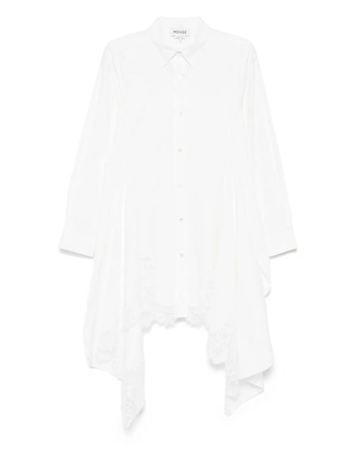 Robe-Chemise En Dentelle Monse en coloris White