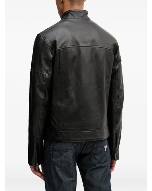 Trussardi Black Zip-Up Jacket for men