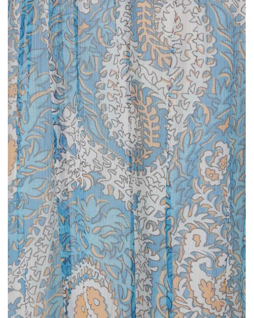 Gonna Lunga Azzurra di Etro in Blue