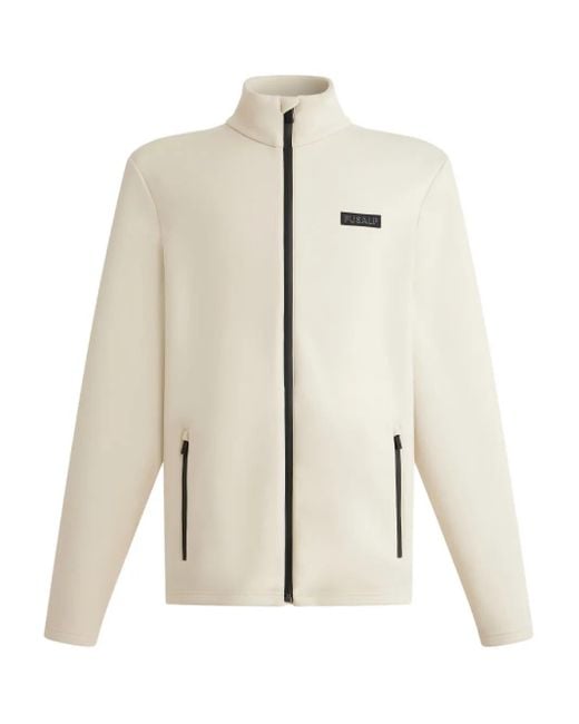 Fusalp White High-Neck Zip-Front Ski Jacket for men