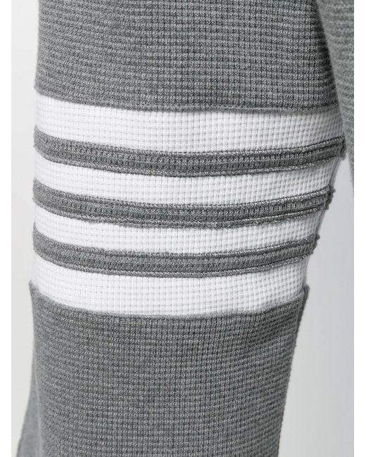 Thom Browne Gray 4-Bar Track Shorts for men