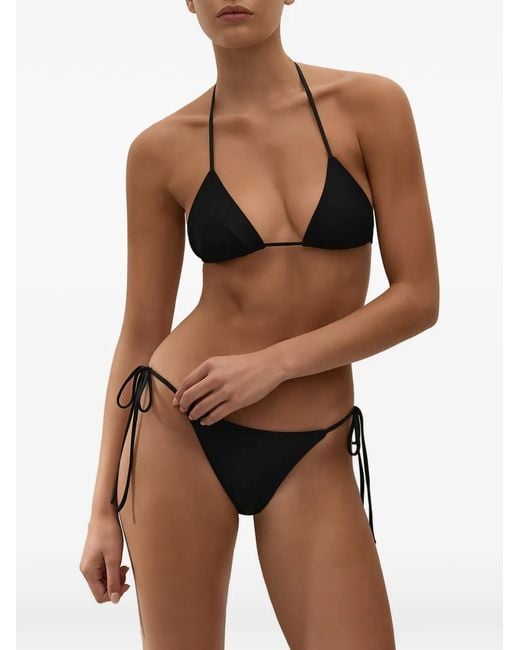 Faithfull The Brand White Sete Triangle-Cup Bikini Top
