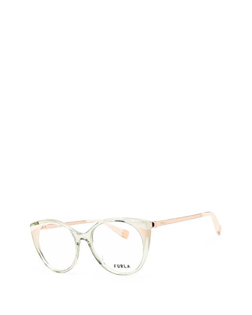 Furla White Round-Frame Glasses