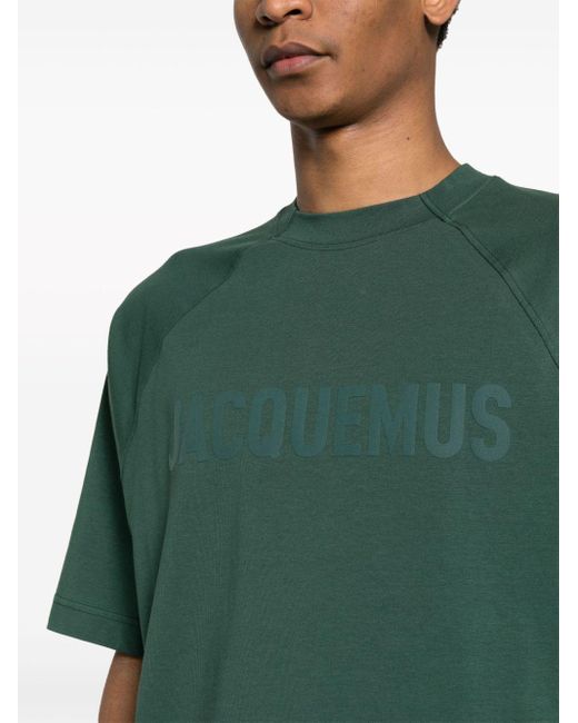 Jacquemus T-Shirt Typo in Green für Herren