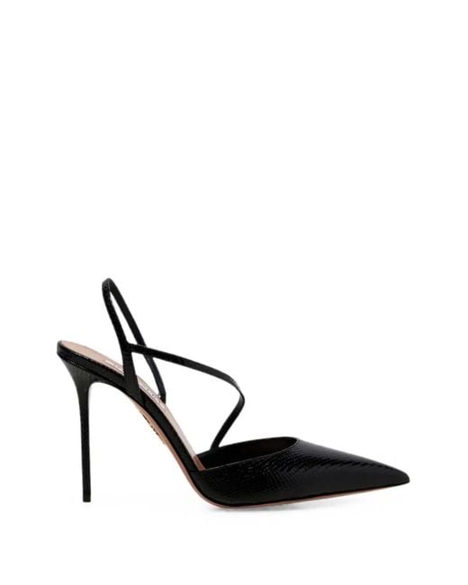 Aquazzura Black Slingback Pumps