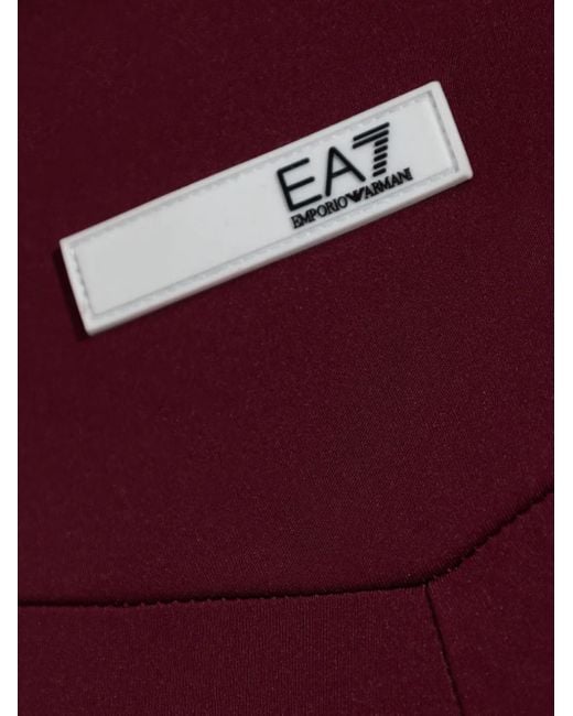 Leggins con logo estampado EA7 de color Red