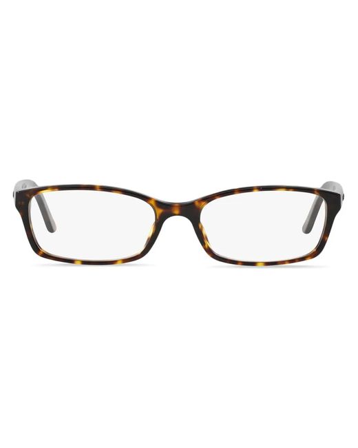 Burberry Brown Eckige Brille Mit Logo-Schild