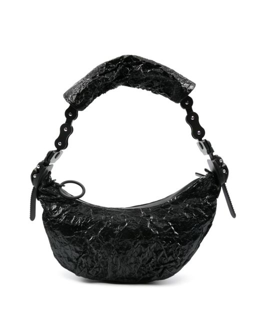 Innerraum Black Creased Shoulder Bag