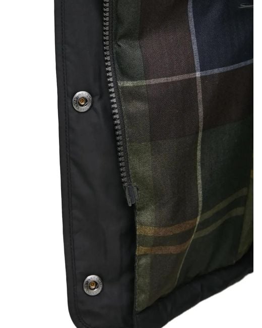 Chaqueta Millfire Con Acolchado De Rombos Barbour de color Black