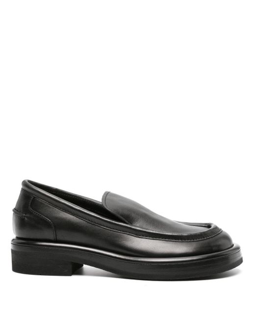 Officine Creative Black Era 009 Leather Loafers