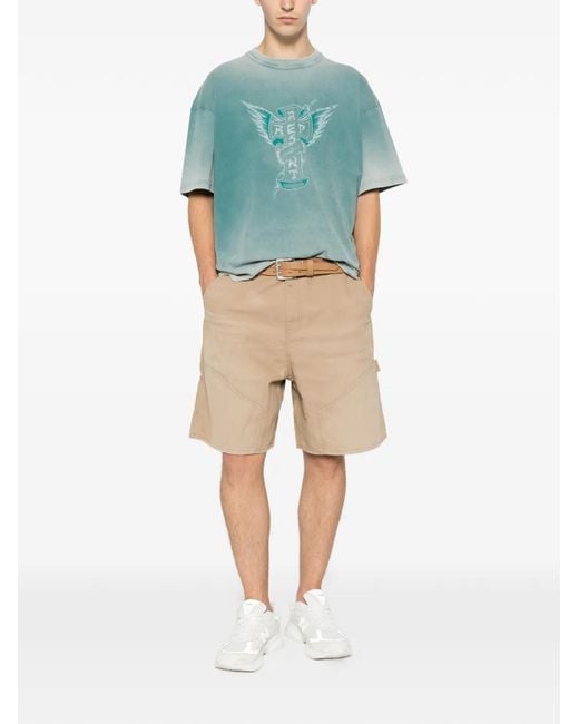 Represent Natural Carpenter Panelled Shorts for men