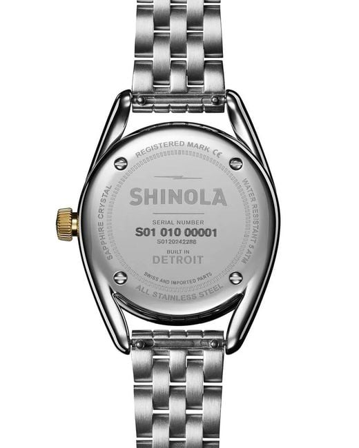 Shinola Metallic Derby 2H 30.5Mm