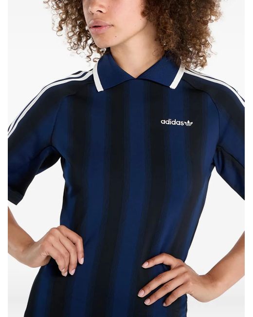 Adidas Blue Striped Mini Dress