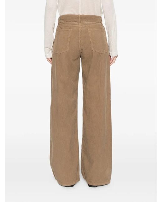 Pantalon Eglitta À Poches En Velours Côtelé The Row en coloris Natural