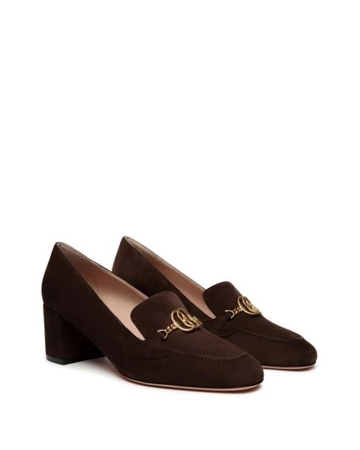 Bally Brown Daily Emblem Pumps