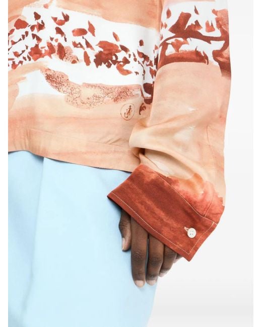 Camicia Con Stampa di J.W. Anderson in Orange