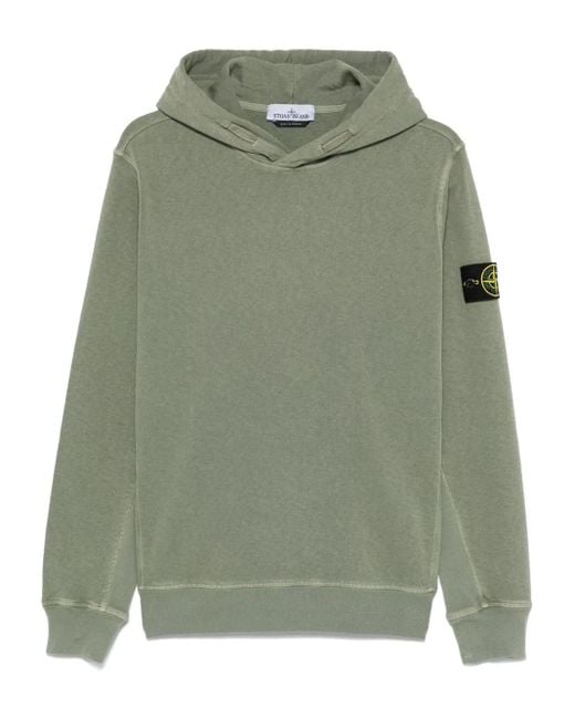 Stone Island Hoodie Met Compass-Logopatch in het Green voor heren