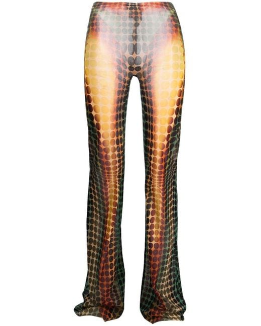 Jean Paul Gaultier The Orange Dot-print leggings