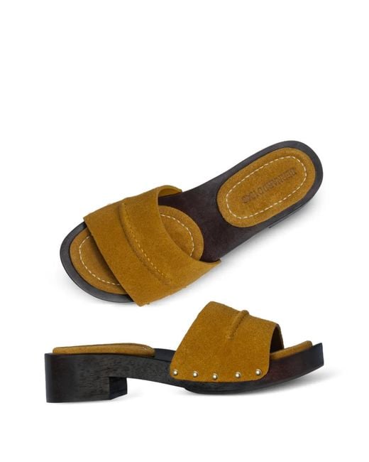 Bernardo Brown Blyde Studded Sandals