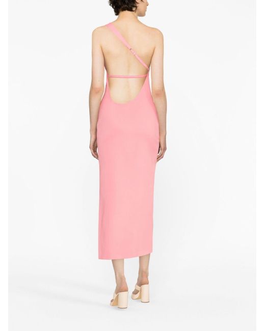 Robe mi-longue à design sans manches Sportmax en coloris Pink