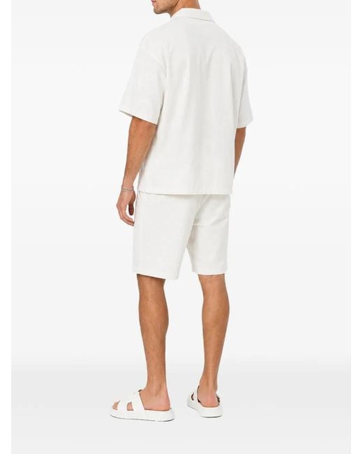 Hamza White Short-Sleeve Shirt for men