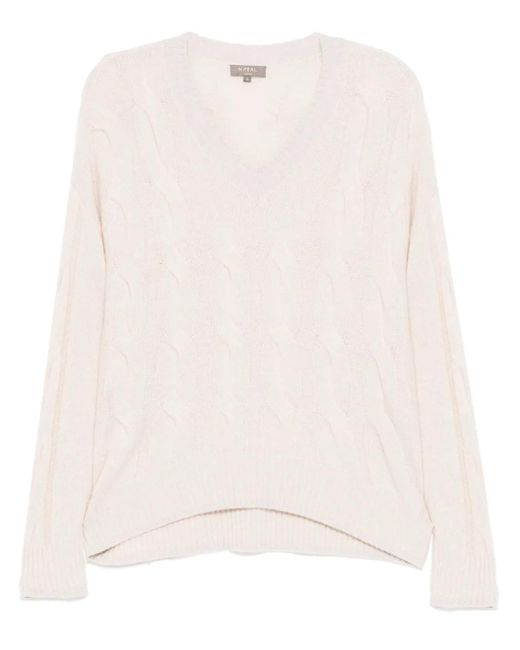 Pull En Maille Torsadée N.Peal Cashmere en coloris Natural