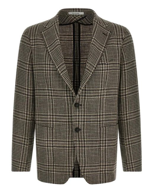 Blazer Con Motivo Pied De Poule Tagliatore de hombre de color Green