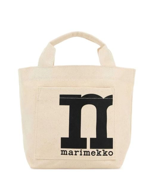 Marimekko White Canvas Tote Bag