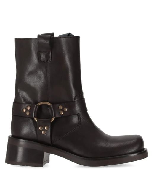 P.A.R.O.S.H. Black Stivale Ankle Boots