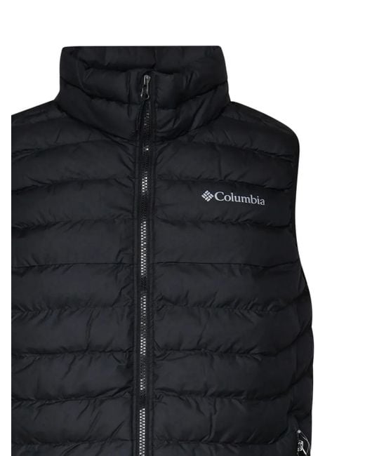 Columbia Black Logo-Patch Gilet for men