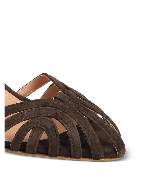 The Seller Metallic Strappy Cage-Detail Sandals