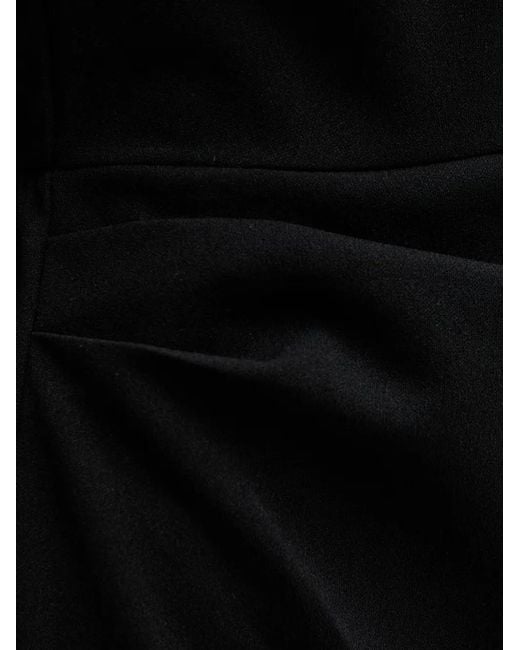 Morgan Black Draped Sleeveless Mini Dress