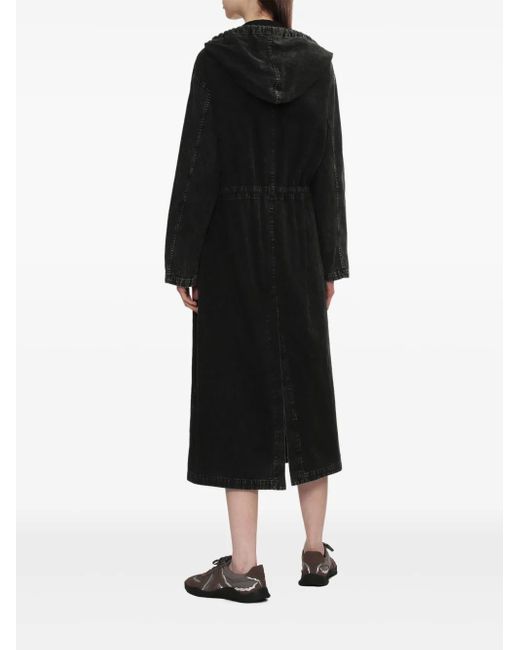 Y's Yohji Yamamoto フーデッド デニムコート Black