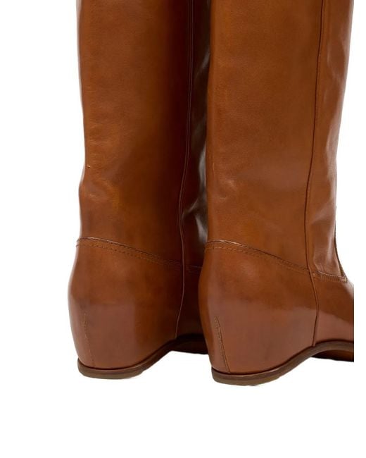 Maison Margiela Brown Heel-Less Western Boots for men