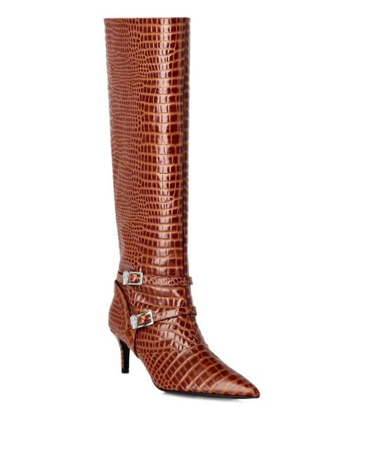 Bottines À Effet Peau De Crocodile 55 Mm Philipp Plein en coloris Brown