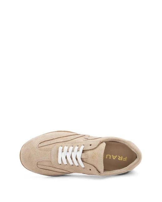 Frau White Crosshybrid Suede Sneakers