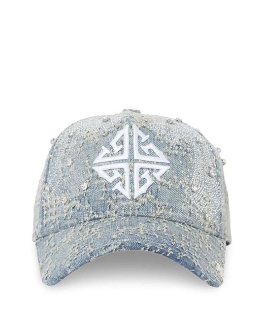 Cappello Con Effetto Vissuto di GUAPI in Blue da Uomo